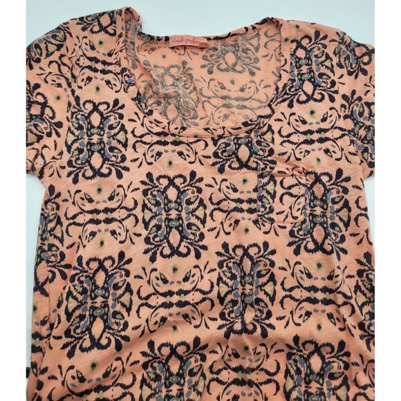 Fresh Produce Womens XS Pastel Asymmetric Sharkbite Hem Tunic Top Tee Comfy Boho - Picture 8 of 8